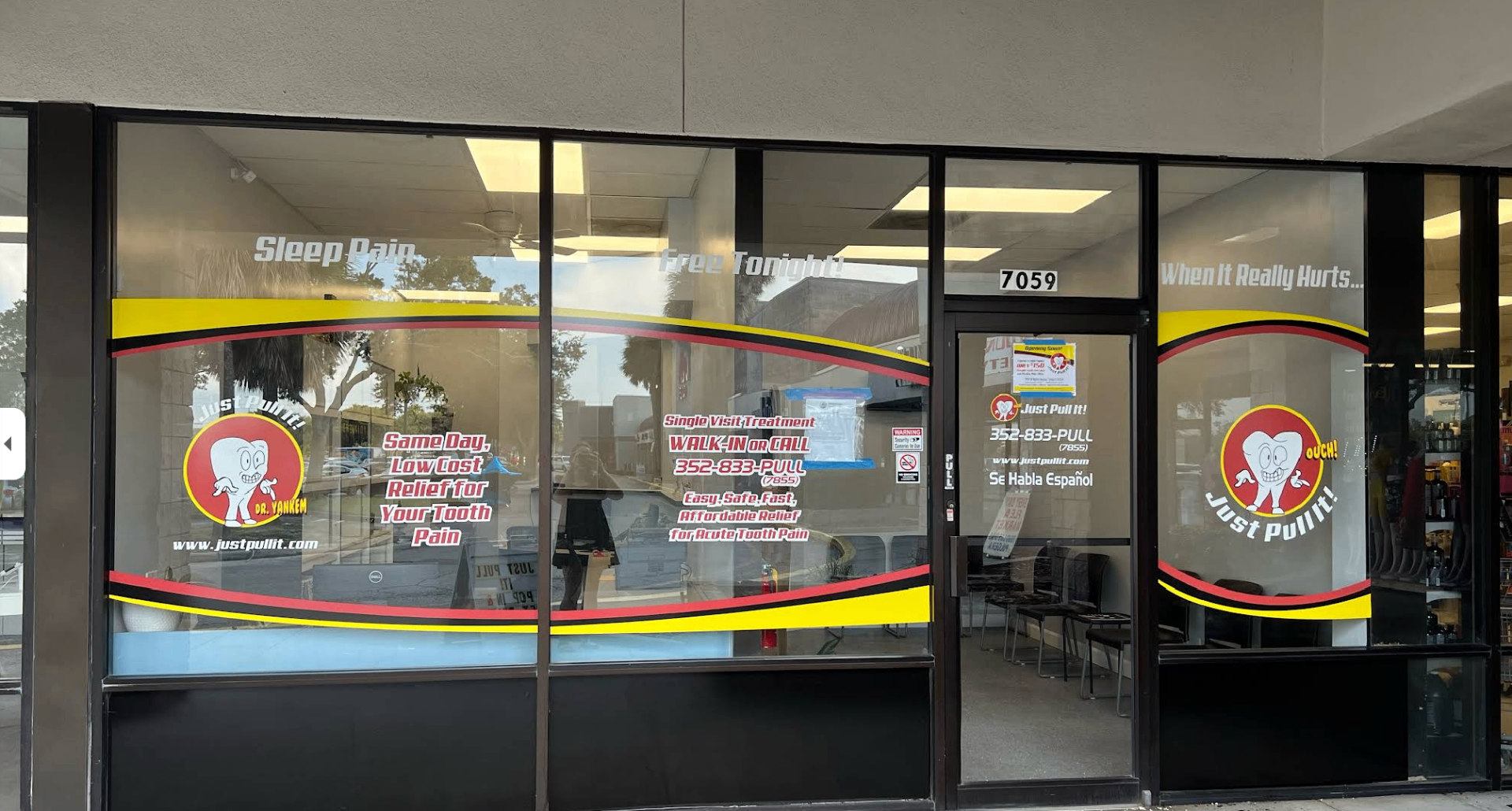 Just Pull It storefront at 7059 W Waters Ave, Tampa